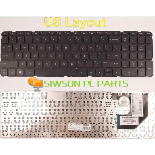 New Keyboard US Version For HP Pavilion TouchSmart Sleekbook 15-b079sr 15-b086er 15-b086sr 15-b140ca Without Frame