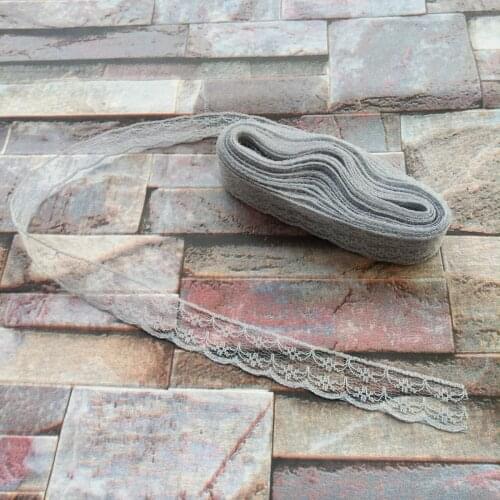 Wholesale 10 yards 22mm Width Gray Lace Ribbon Embroidery Lace DIY Jewelry Decoration Clothing Accessories