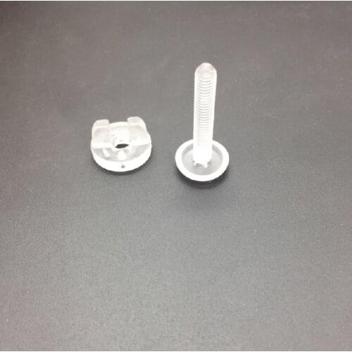 Transparent plastic guard screw M5x32 plastic thumb screw nut combination adjustable bolt
