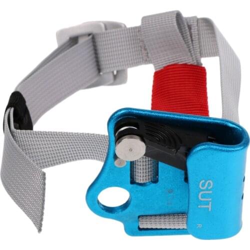 Adjustable Tree Surgeon Caving Climbing Ascension Aluminum Foot Ascender Riser for 8mm-13mm Rope