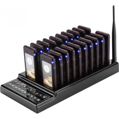 SU-68G Calling System Wireless Paging Queue System 20 Channels Restaurant Pager Waiter for Restaurant Coffee Shop Queuing System