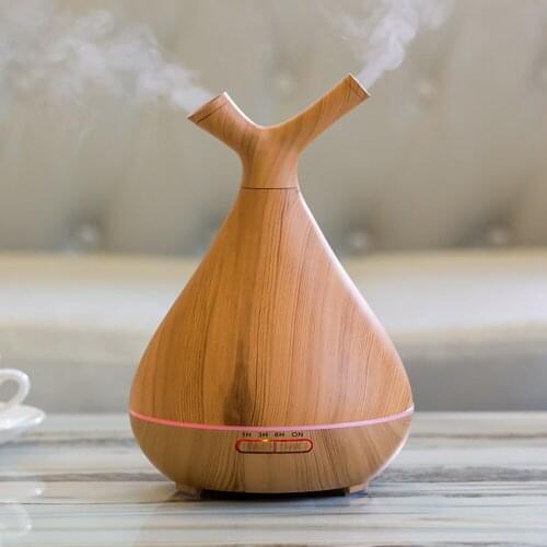 Ultrasonic Humidifier Branch Aroma Diffuser Household 400ML Big Capacity Air Humidifier Bedroom Mute Timing Essential Oil Diffus