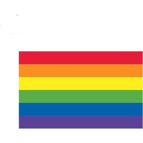 Waterproof Car Sticker Gay Flag Rainbow Motorcycle Decals Decal Art Pattern KK Vinyl PVC 16cm X 10cm