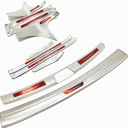 Stainless steel threshold trunk threshold guard plate anti-scratch protection Car styling For Subaru Forester 2019 2020