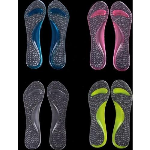 1Pair Women Non-Slip Arch Heel Pad Cushion Support Silicone Gel Pads Shoes Insole
