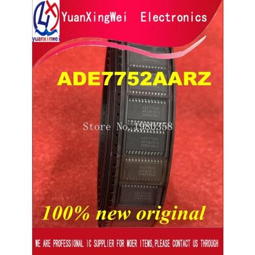 10pcs/lot ADE7752AARZ ADE7752A ADE7752AR ADE7752 SOP-24 In Stock