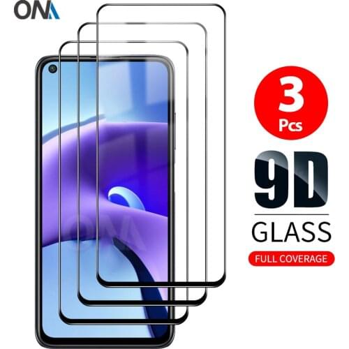 3Pcs 9D Curved Tempered Glass For Xiaomi Redmi Note 9 / 9T / 9S 5G Screen Protector For Xiaomi Redmi Note 9 Pro Protection Film