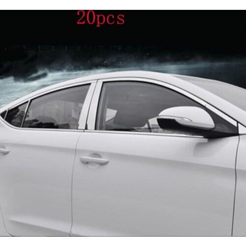 Car Stainless Steel Window Trim Sticker for Elantra 2016