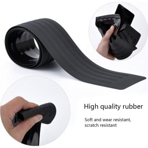 Car Universal Trunk Protective Strip Bumper Anti-Collision Anti-Slip Tail Door Threshold Rear Guard Plate Protection