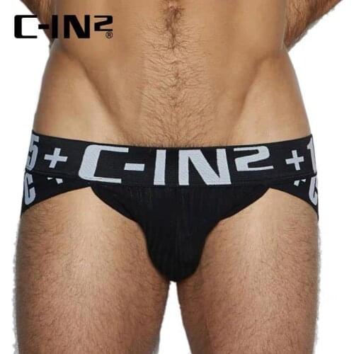 C-IN2 mens underwear sexy low-waisted mens triangle pants sports U-bump sully cin2 high fork butt bottoms