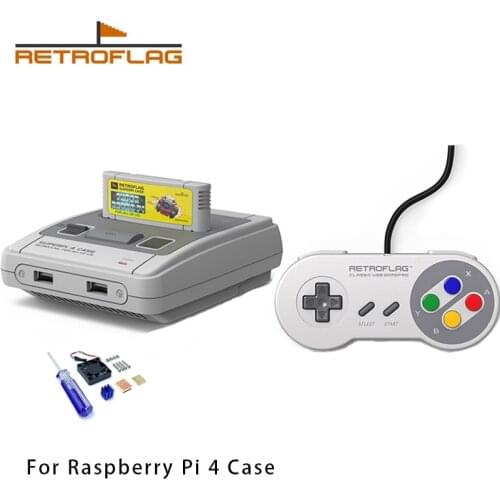 Retroflag SUPERPi CASE-J Game Cartridge with Wired USB Gamepad Game Controller for SUPERPi CASE-U / CASE-J / NESPi C