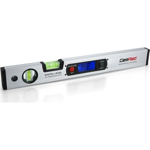 GemRed Digital Level Spirit Level Angle Finder with Magnetic Long Leveling Instrument Vertical & Horizontal Spirit Bubble