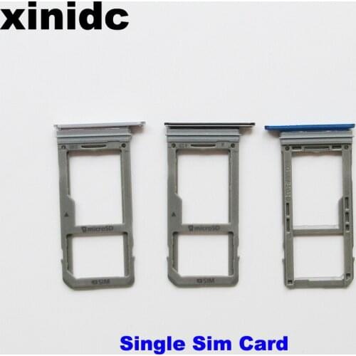Xinidc 40pcs Single & Dual Sim card Holder For Samsung Galaxy Note 8 N950 N950FD SIM Card Tray Holder Replacement Parts