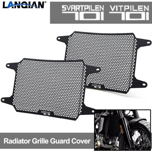 For Husqvarna Svartpilen 701 2019 2020 2021 Vitpilen 701 2018 2019 2020 2021 Motorcycle CNC Radiator Grille Guard Cover Parts