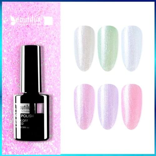 Beautilux 1pc Winter Collection Nail Colors Gel Polish Lacquer UV LED Glitter Bling Christmas Nails Art Design Polish 10ml