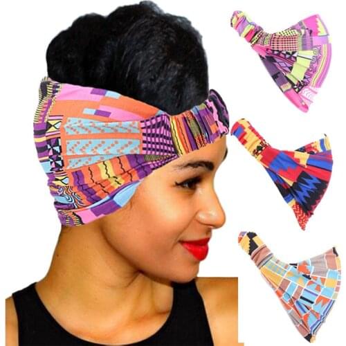 Cotton Headband for Women African Pattern Print Headwear Ladies Fashion Salon Makeup Hair Band Wrap Turban Hair Accessories