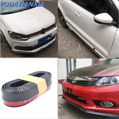2018 hot Carbon Fibe Car Front Bumper Lip Kit FOR Almera Qashqai 2016 2017 Suzuki Swift SX4 Mitsubishi ASX Lancer Outlander