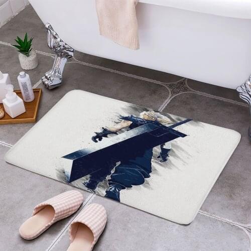 Final fantasy fan art 1 3D Print Doormats Rectangle Non-Slip DoorMat Bedroom Kitchen Entrance Print Door rugs Dropshipping