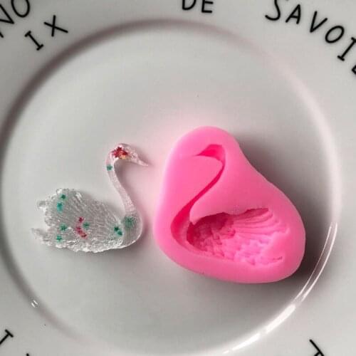 Beautiful Swan Silicone Mold Mobile Phone Epoxy Mold XGY-73