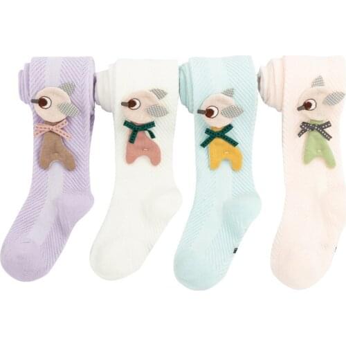 Summer mesh children mosquito cartoon thin girls baby leggings wearing stylish girl tights Casual stockings 2021 kids fashion