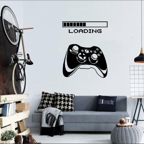 Game Zone Wall Decals Gamer Control Wall Stickers Removable Vinyl Decor For Kids Room Home Game Room DW7307