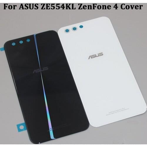 New Back Cover 3D Glass Rear Door Housing Panel Case Phone Replacement Shell For ASUS Zenfone 4 ZE554KL Z01KD With Logo 5.5 Inch