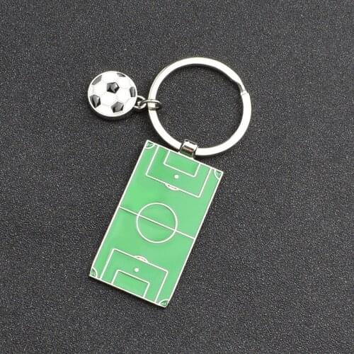 New metal football stadium keychain alloy bag accessories pendant men’s favorite