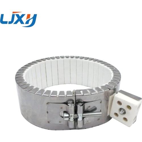 LJXH 1pc 110V220V380V Band Heaters Ceramic Stainless Steel Heating Element 100x100mm/120x100mm/150x100mm 1400W/1700W/2100W
