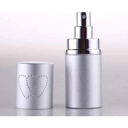 Wholesale fashion 30ml aluminum spray glass perfume bottles, empty metal aluminium bottle with sprayer