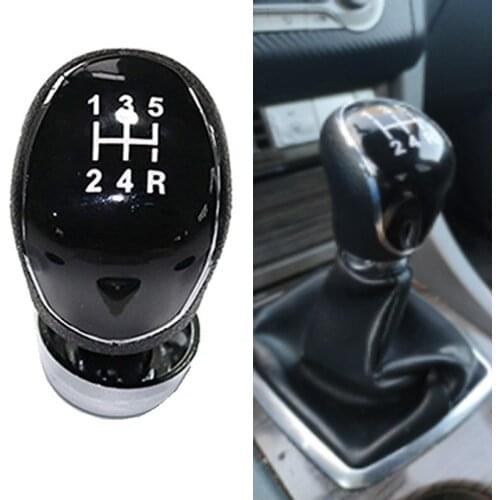 5 speed Car Gear Shift Knob Lever Stick Pen Shifter For Ford Focus MK2 MK3 Fiesta MK7 C-max B-max Mondeo Kuga Transit Galaxy