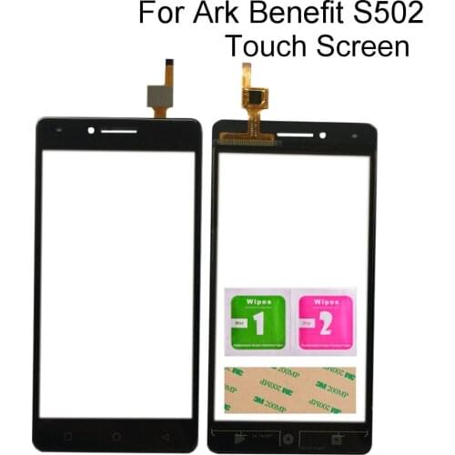 5.0'' Mobile For Ark Benefit S502 Touch Screen Digitizer Panel Sensor TouchScreen Tools 3M Glue Wipes Touch