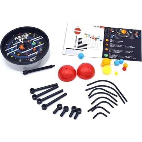 Solar System Nine Planets Model Science Kit Kids DIY Assembly Planetarium Toy 77HD