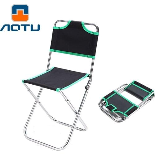Outdoor Camping Chair Portable Folding Camping Seat For Fishing Festival Picnic BBQ Beach Ultralight Chair Backrest Stool