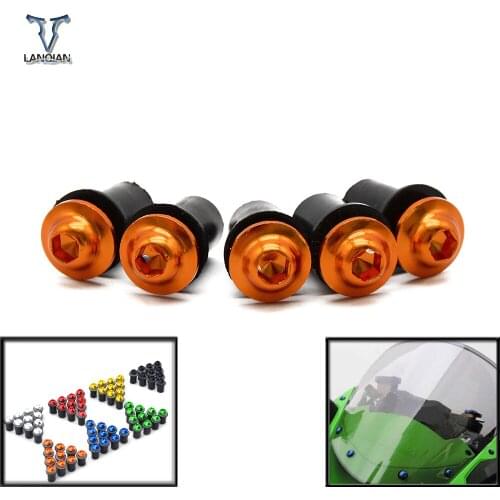 Universal Windscreen Windshield Bolts Screw For YAMAHA R1 2004 2005 2006 KAWASAKI Z1000 Z750