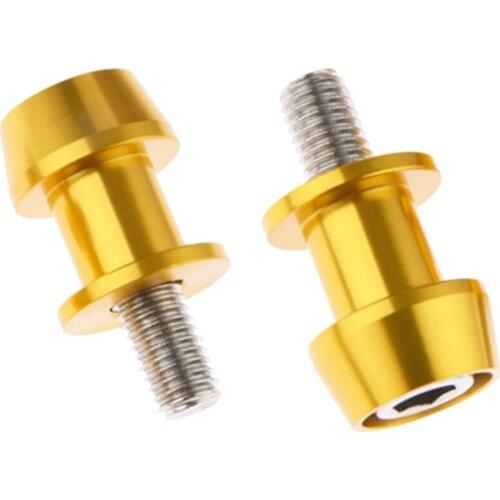 2pcs 6mm Various colors Universal Motorcycle CNC Swing Arm Slider Spools For Many Models Motorcycle