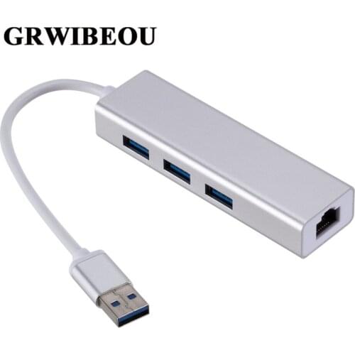 USB Ethernet USB 3.0 2.0 to RJ45 Hub 10/100/1000M Ethernet Adapter Network Card USB Lan For Macbook Windows