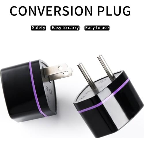 1pcs Universal EU/US Plug Adapter Travel Adapter Electrical Plug Converter Power Socket,Plug Converter, Universal Travel Adapter