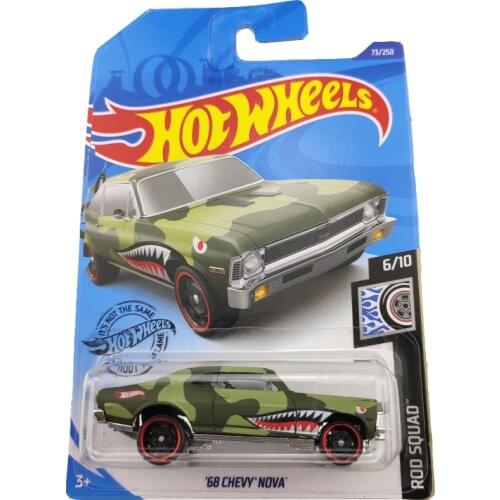 2020-73 Hot Wheels 1:64 Car 68 CHEVY NOVA Metal Diecast Model Car Kids Toys Gift