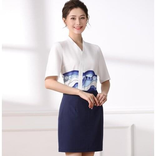 2021 beauty salon spa female work clothing hotel reception work clothes spa uniform sauna foot bath uniforms salon uniforms