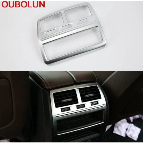 ABS Chrome For BMW 5 Series G30 2017 2018 Car Interior Rear Seat AC Air Condition Vent Outlet Frame Cover Trim