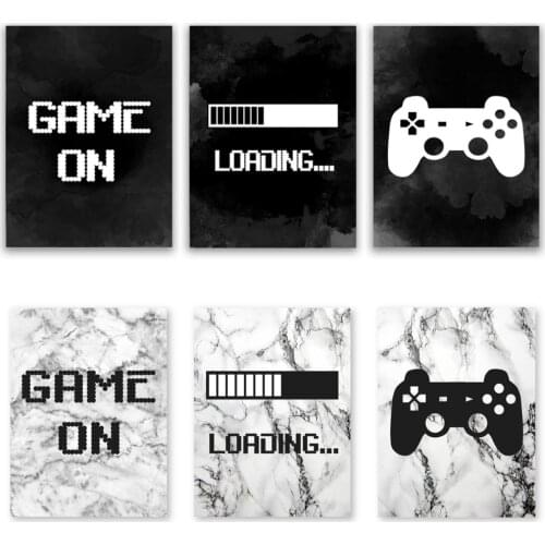 Video Game Room Decor Wall Art Canvas Painting Nordic Posters And Prints Wall Pictures For Living Kids Home Decoration