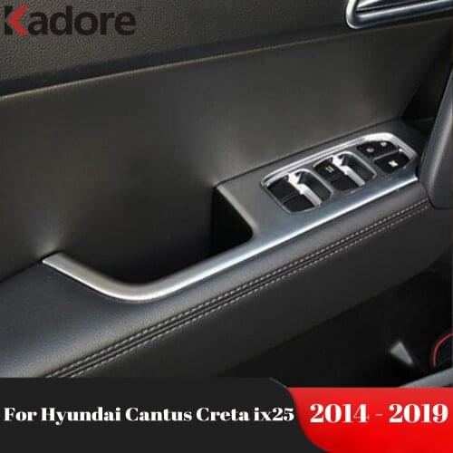 For Hyundai Cantus Creta ix25 2014-2018 2019 Door Window Armrest Cover Switch Button Panel Trim Frame Accessories Styling LHD