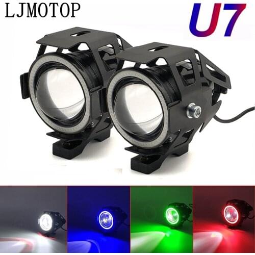 125W Motorcycle Headlight 3000LM Low Beam Flash U7 light LED auxiliary For Suzuki GSX1100F Katana GSX250 GSX550 GSX600 Katana