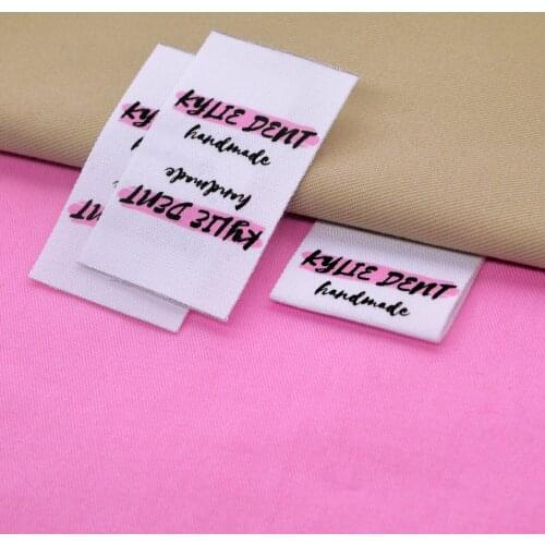 Custom Clothing Labels , Personalized Brand, Cotton printed Tags, Handmade label, Logo or Text, Watercolor Labels (FR092)