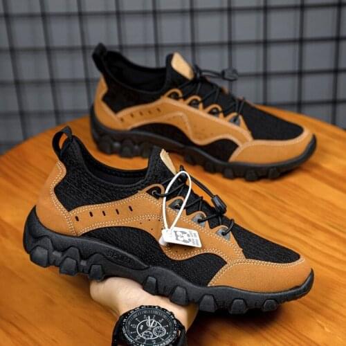Hard-wearing Hiking Shoes Men Casual Sneakers 2021 Autumn Non-slip Running Sports Tainers Man Athletic Footwear Tenis Masculino
