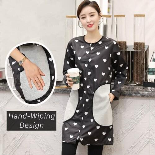 M/L/XL/2XL/3XL Summer Pet Shop Clothes Barber Shop Home Waterproof And Breathable Hand Wiping Long Sleeve Gown G0519