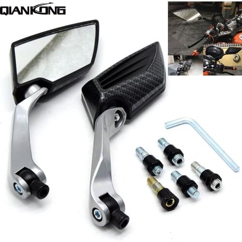 Motorcycle Mirror Rear View Mirror Side Mirrors 8mm 10mm For Kawasaki versys 650 2013 2014 2015 2016 VERSYS650 ninja400 2018