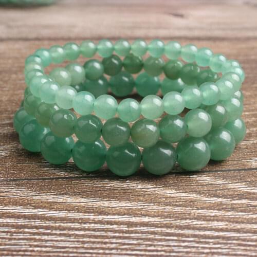Ling Xiang Fashion natural Jewelry green aventurine beads bracelet be fit for men and women Accessories and amulets