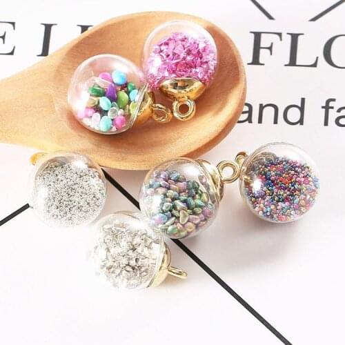 2018New 30Pcs/lot 6colors Glass Boll Buttons/Buckleor DIY Pendant for DIY Hair accessories