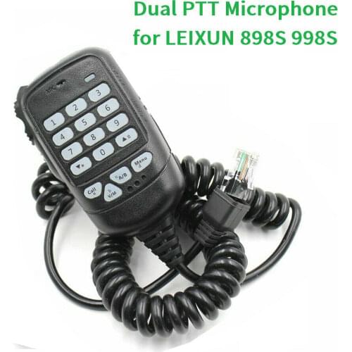 New Handle Microphone Dual PTT For Leixun VV-898S VV-998S UV998 25W 2 Way Radio Walkie Talkie